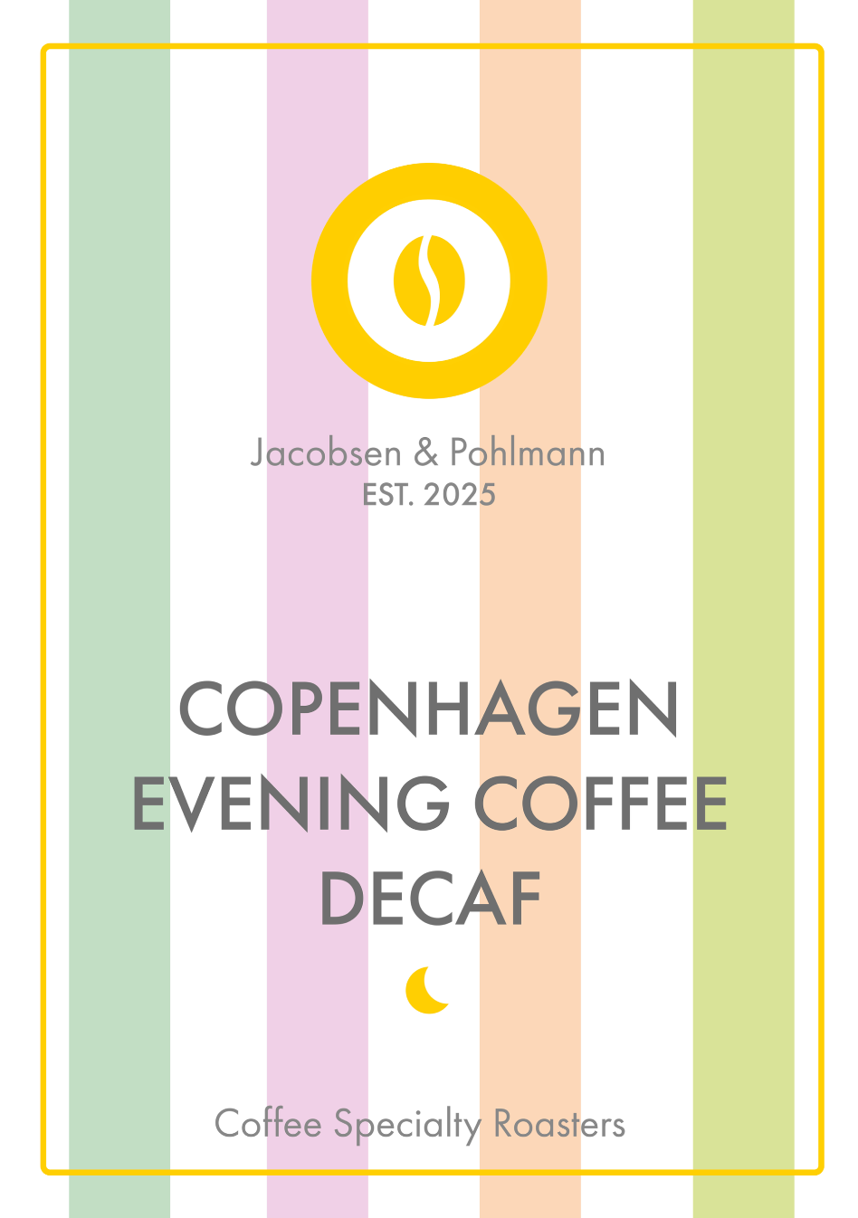 Copenhagen Evening Decaf – Specialty Espresso, entkoffeiniert, Jacobsen & Pohlmann