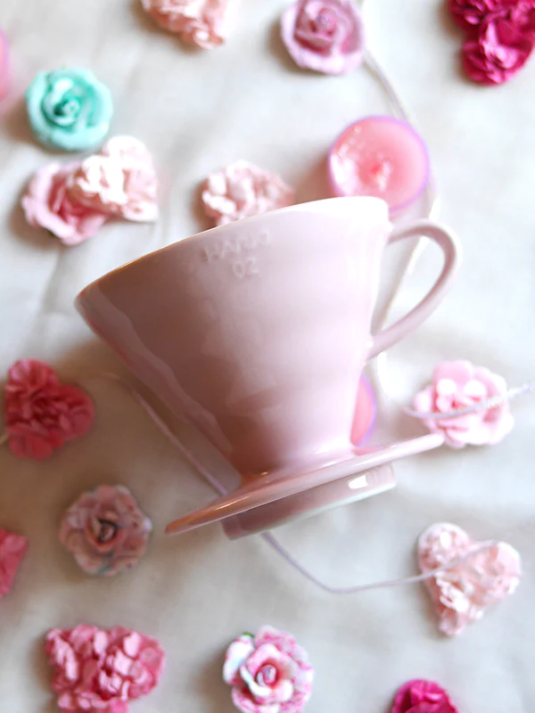 hario dripper keramik rosa v60 größe 02